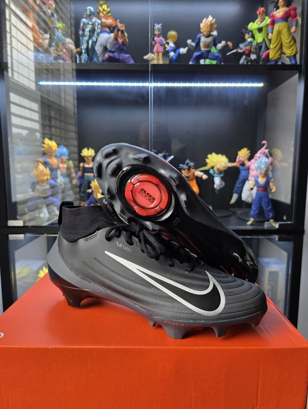 Nike Air Zoom Vapor Pro 1 'Black Dark Grey' Football Cleats Men Size 10